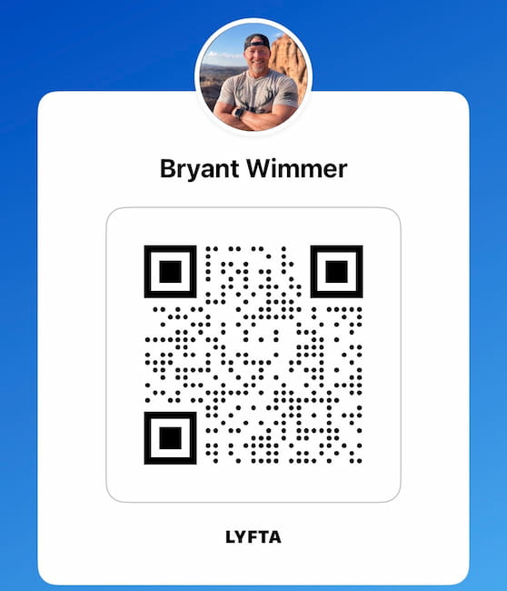Lyfta profile Bryant Wimmer QR Code