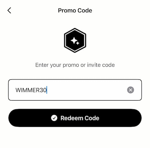 Lyfta promo code wimmer30