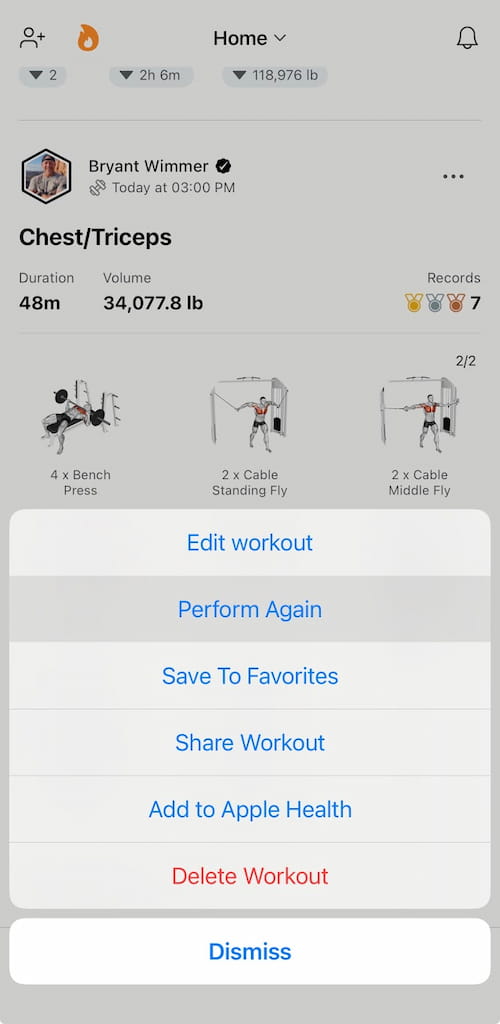 Lyfta perform workout again